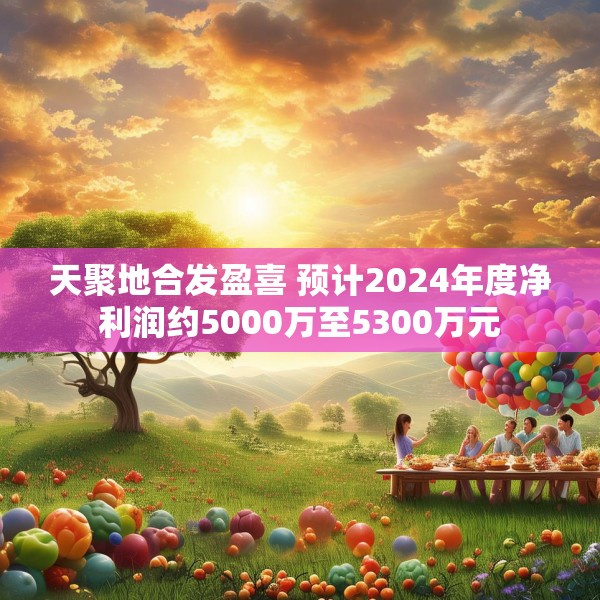 天聚地合发盈喜 预计2024年度净利润约5000万至5300万元