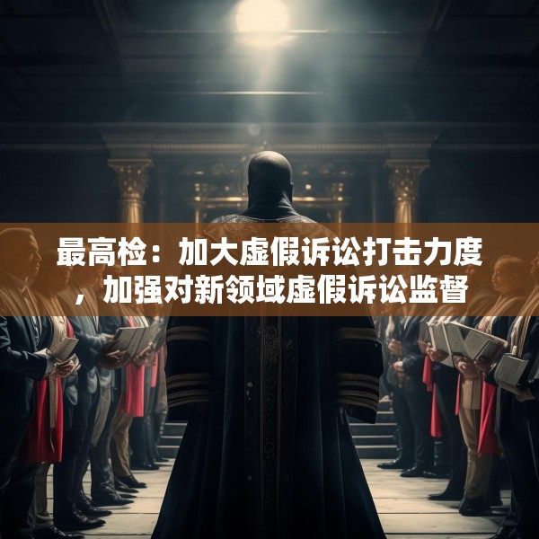 最高检：加大虚假诉讼打击力度，加强对新领域虚假诉讼监督