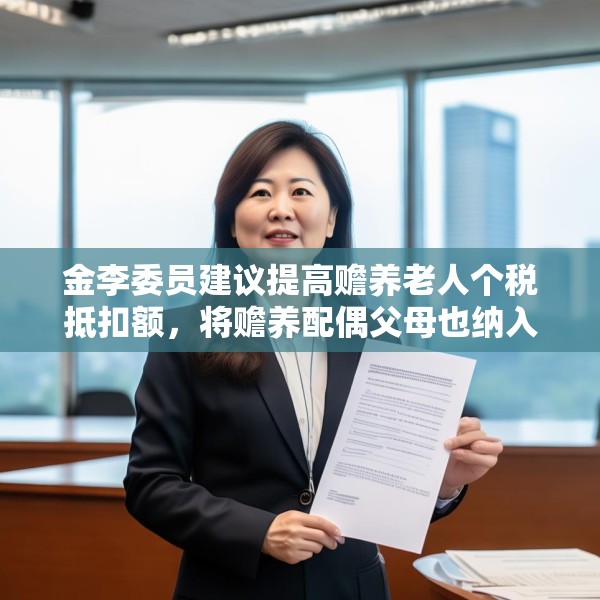 金李委员建议提高赡养老人个税抵扣额，将赡养配偶父母也纳入