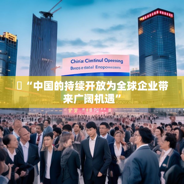 ​“中国的持续开放为全球企业带来广阔机遇”