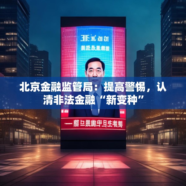 北京金融监管局：提高警惕，认清非法金融“新变种”