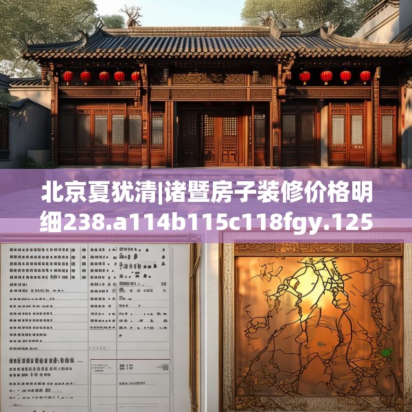 北京夏犹清|诸暨房子装修价格明细238.a114b115c118fgy.125htyj
