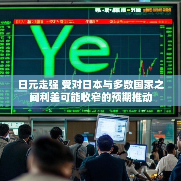 日元走强 受对日本与多数国家之间利差可能收窄的预期推动