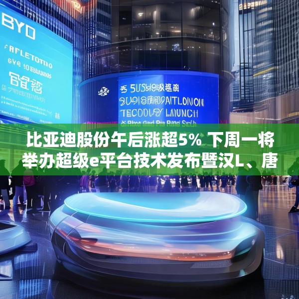 比亚迪股份午后涨超5% 下周一将举办超级e平台技术发布暨汉L、唐L预售发布会