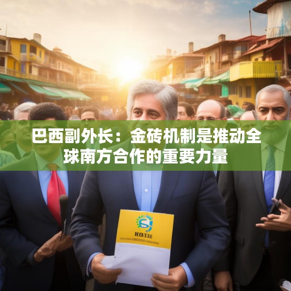 巴西副外长：金砖机制是推动全球南方合作的重要力量
