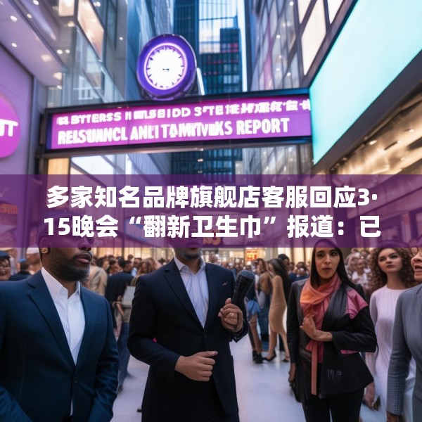 多家知名品牌旗舰店客服回应3·15晚会“翻新卫生巾”报道：已采取法律手段