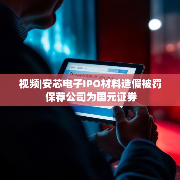 视频|安芯电子IPO材料造假被罚 保荐公司为国元证券