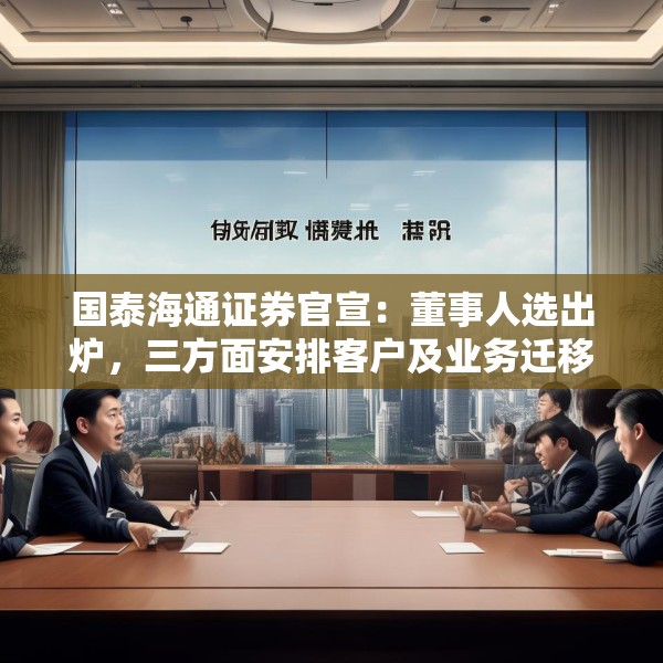 国泰海通证券官宣：董事人选出炉，三方面安排客户及业务迁移