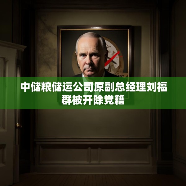 中储粮储运公司原副总经理刘福群被开除党籍