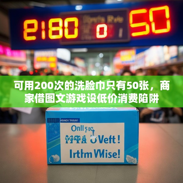 可用200次的洗脸巾只有50张，商家借图文游戏设低价消费陷阱