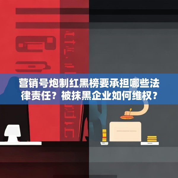 营销号炮制红黑榜要承担哪些法律责任？被抹黑企业如何维权？