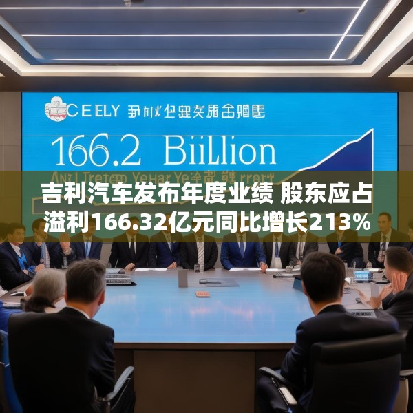 吉利汽车发布年度业绩 股东应占溢利166.32亿元同比增长213%