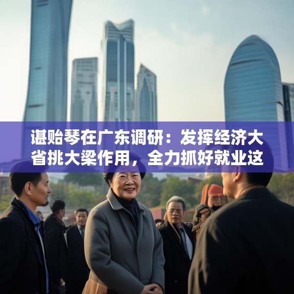 谌贻琴在广东调研：发挥经济大省挑大梁作用，全力抓好就业这个最基本的民生