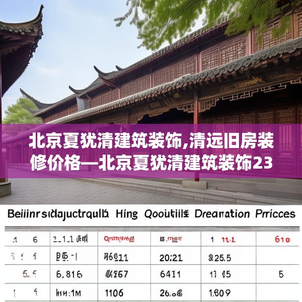 北京夏犹清建筑装饰,清远旧房装修价格—北京夏犹清建筑装饰235.a111b112c115fgy.122jhhj