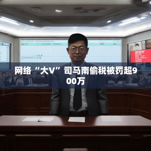 网络“大V”司马南偷税被罚超900万