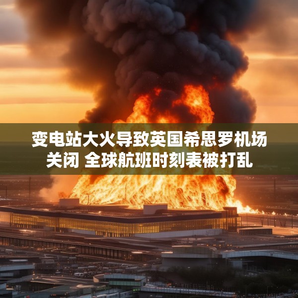 变电站大火导致英国希思罗机场关闭 全球航班时刻表被打乱