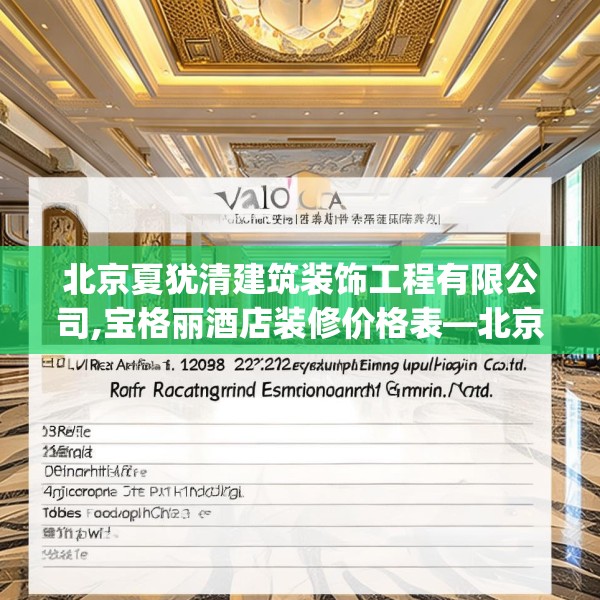 北京夏犹清建筑装饰工程有限公司,宝格丽酒店装修价格表—北京夏犹清建筑装饰工程有限公司332.a208b209c212fgy.219wew