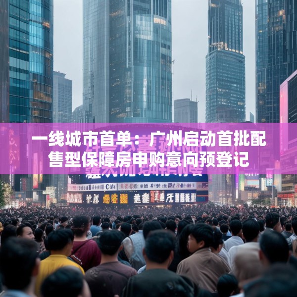 一线城市首单：广州启动首批配售型保障房申购意向预登记