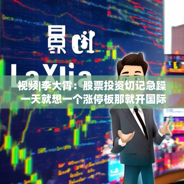 视频|李大霄：股票投资切记急躁 一天就想一个涨停板那就开国际玩笑了