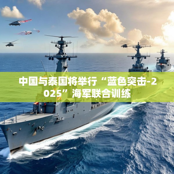 中国与泰国将举行“蓝色突击-2025”海军联合训练