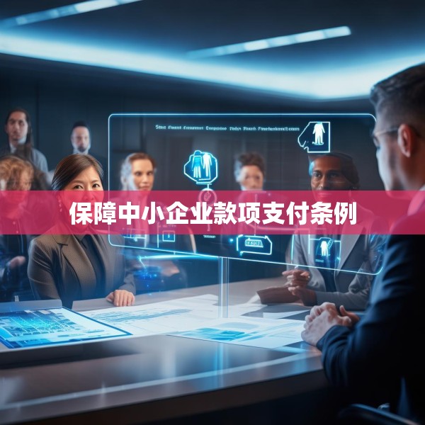 保障中小企业款项支付条例