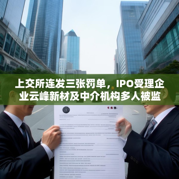 上交所连发三张罚单，IPO受理企业云峰新材及中介机构多人被监管警示