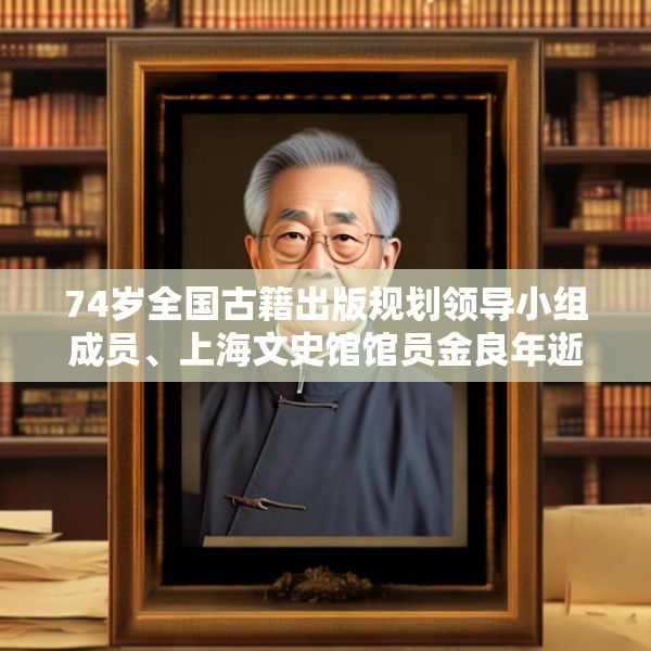 74岁全国古籍出版规划领导小组成员、上海文史馆馆员金良年逝世
