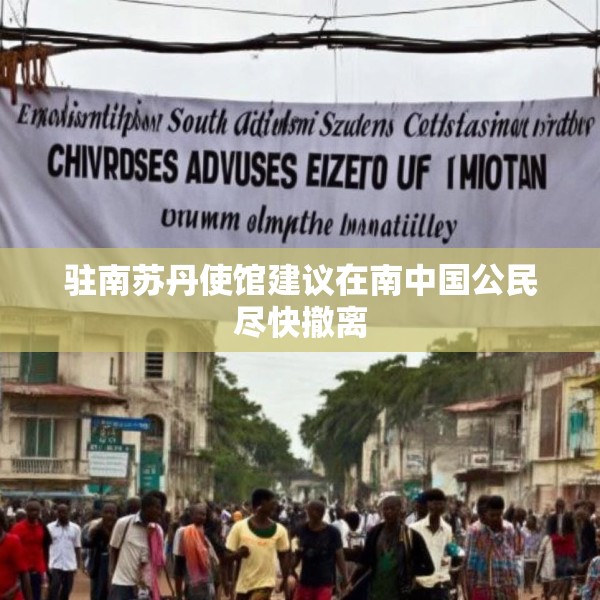 驻南苏丹使馆建议在南中国公民尽快撤离