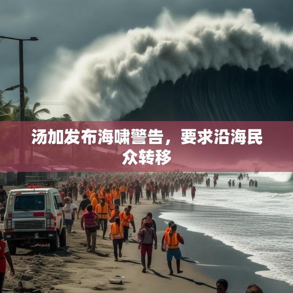 汤加发布海啸警告，要求沿海民众转移