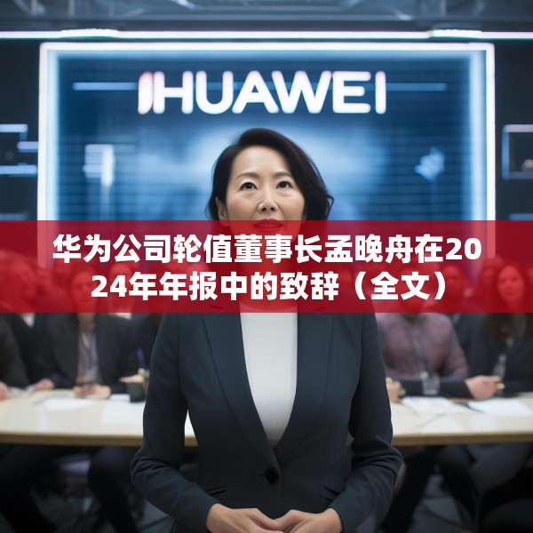 华为公司轮值董事长孟晚舟在2024年年报中的致辞（全文）