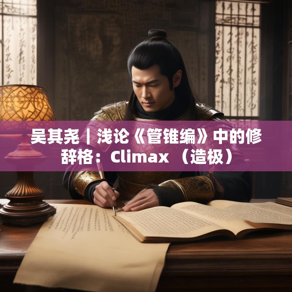 吴其尧｜浅论《管锥编》中的修辞格：Climax （造极）