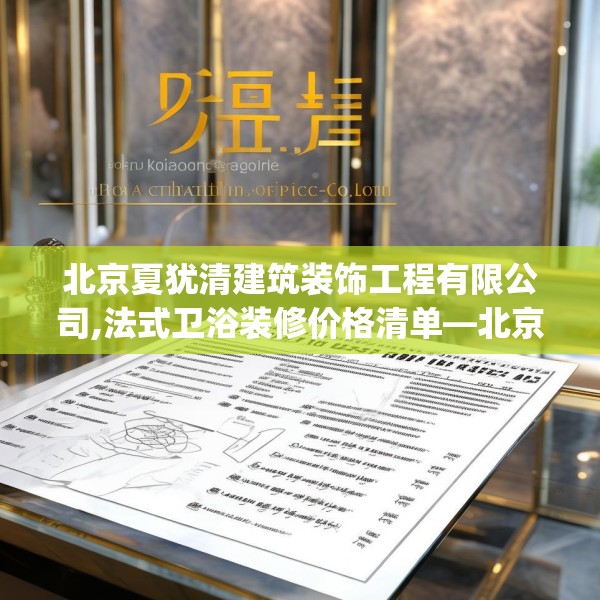 北京夏犹清建筑装饰工程有限公司,法式卫浴装修价格清单—北京夏犹清建筑装饰工程有限公司344.a220b221c224fgy.23176672