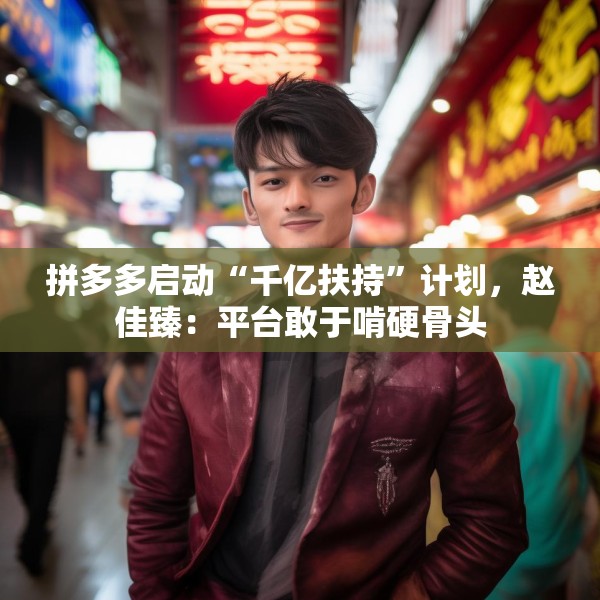 拼多多启动“千亿扶持”计划，赵佳臻：平台敢于啃硬骨头