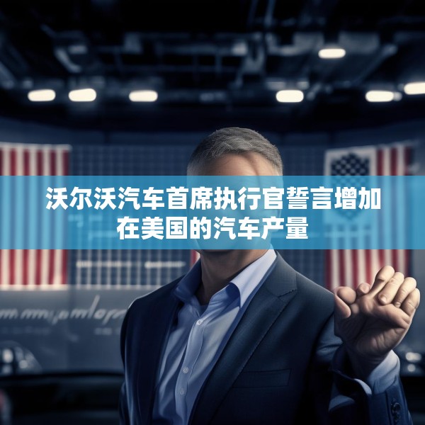 沃尔沃汽车首席执行官誓言增加在美国的汽车产量