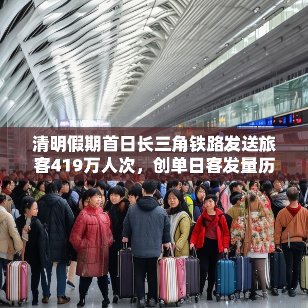 清明假期首日长三角铁路发送旅客419万人次，创单日客发量历史新高