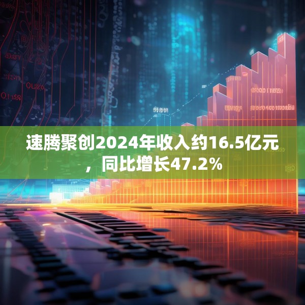 速腾聚创2024年收入约16.5亿元，同比增长47.2%