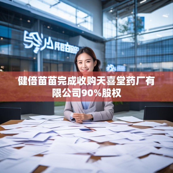 健倍苗苗完成收购天喜堂药厂有限公司90%股权