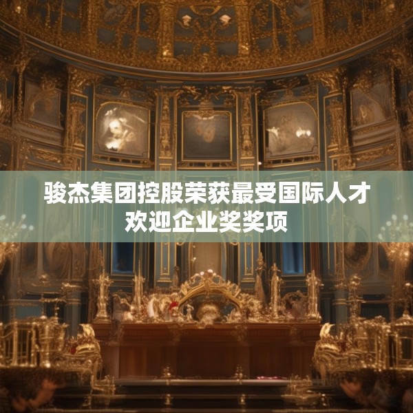 骏杰集团控股荣获最受国际人才欢迎企业奖奖项
