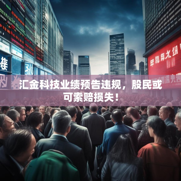 汇金科技业绩预告违规，股民或可索赔损失！