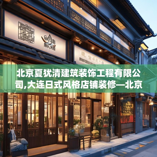 北京夏犹清建筑装饰工程有限公司,大连日式风格店铺装修—北京夏犹清建筑装饰工程有限公司318.a194b195c198fgy.205lkjl