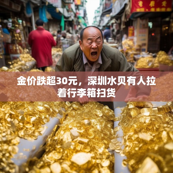 金价跌超30元，深圳水贝有人拉着行李箱扫货