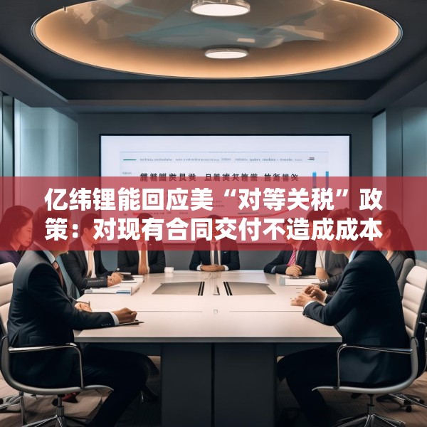 亿纬锂能回应美“对等关税”政策：对现有合同交付不造成成本影响