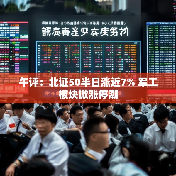 午评：北证50半日涨近7% 军工板块掀涨停潮