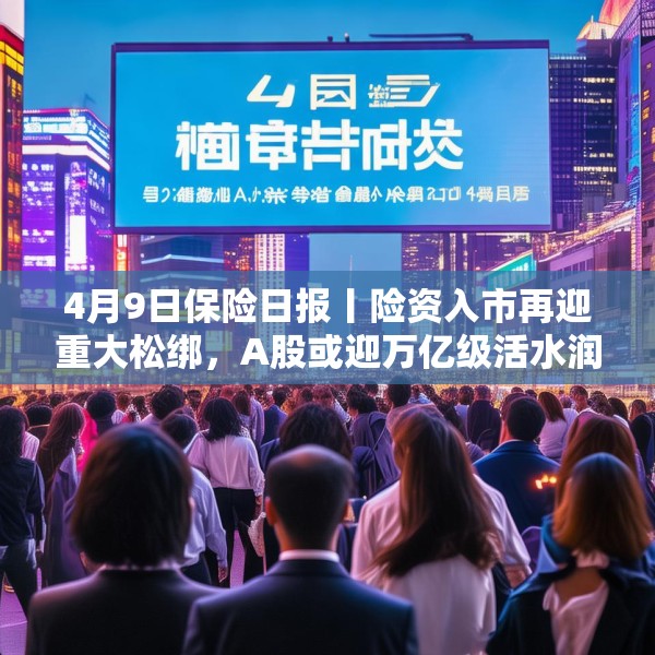4月9日保险日报丨险资入市再迎重大松绑，A股或迎万亿级活水润泽，头部险企发挥“耐心资本”优势