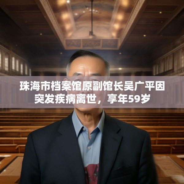 珠海市档案馆原副馆长吴广平因突发疾病离世，享年59岁