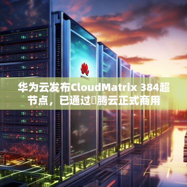 华为云发布CloudMatrix 384超节点，已通过昇腾云正式商用