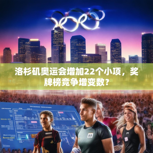 洛杉矶奥运会增加22个小项，奖牌榜竞争增变数？