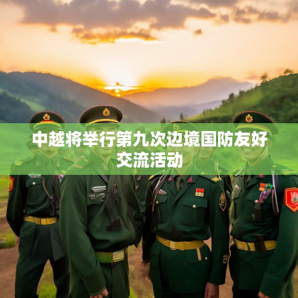 中越将举行第九次边境国防友好交流活动