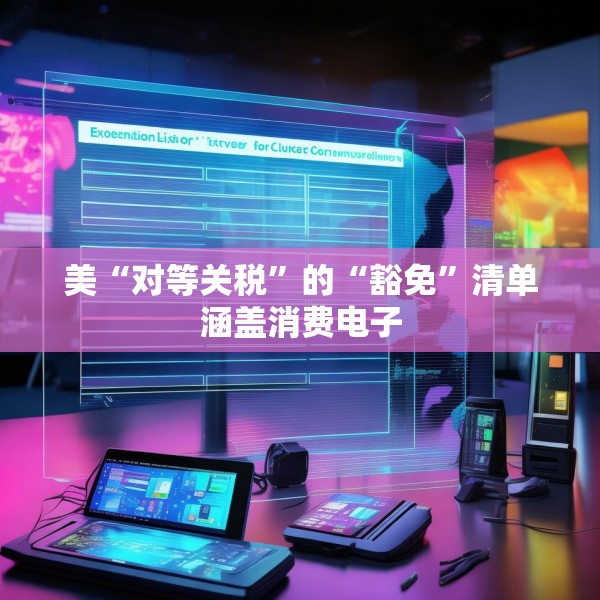 美“对等关税”的“豁免”清单涵盖消费电子