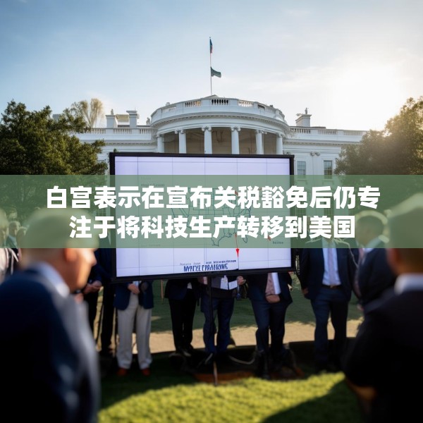 白宫表示在宣布关税豁免后仍专注于将科技生产转移到美国